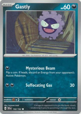 Pokemon - Gastly - 102/162 - Common - Scarlet & Violet: Temporal Forces Singles - Top CollectiblesCollectible CardsPokémon