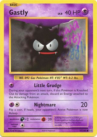 Pokemon - Gastly - 47/108 - Common - XY: Evolutions Series - Top CollectiblesCollectible CardsPokémon