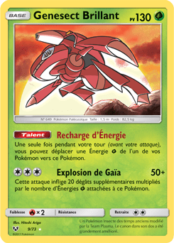 Pokemon - Genesect Brillant - 9/73 - Shiny Holo Rare