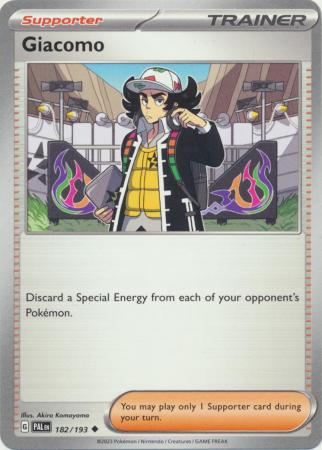Pokemon - Giacomo - 182/193 - Uncommon - Scarlet &amp; Violet: Paldea Evolved Series - Top CollectiblesCollectible CardsPokémon