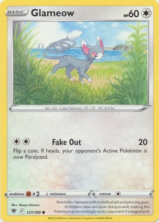 Pokemon - Glameow - 127/189 - Common - Sword &amp; Shield: Astral Radiance Series - Top CollectiblesCollectible CardsPokémon