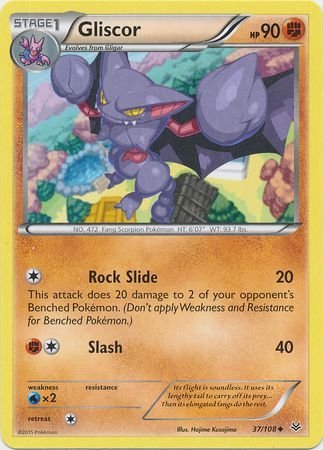 Pokemon - Gliscor - 37/108 - Uncommon - XY: Roaring Skies Series - Top CollectiblesCollectible CardsPokémon