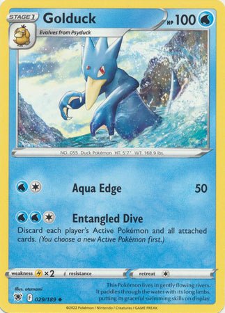 Pokemon - Golduck - 029/189 - Uncommon - Sword &amp; Shield: Astral Radiance Series - Top CollectiblesCollectible CardsPokémon