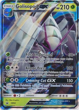 Pokemon - Golisopod GX - SM62 - Promo - Sun &amp; Moon Series - Top CollectiblesCollectible CardsPokémon