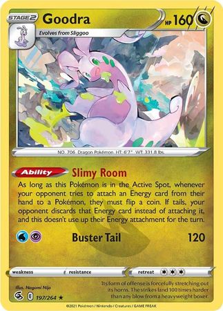 Pokemon - Goodra - 197/264 - Rare - Sword &amp; Shield: Fusion Strike Series - Top CollectiblesCollectible CardsPokémon