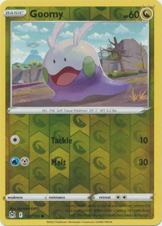 Pokemon - Goomy - 132/196 - Common Reverse Holo - Sword &amp; Shield: Lost Origin Series - Top CollectiblesCollectible CardsPokémon