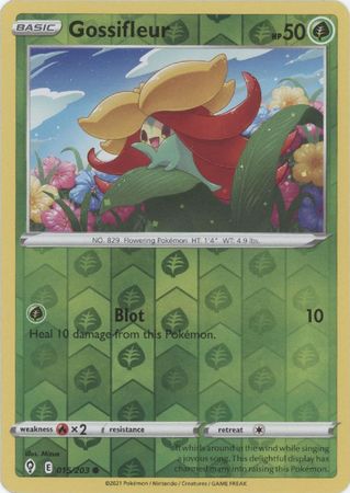 Pokemon - Gossifleur - 015/203 - Common Reverse Holo - Sword & Shield: Evolving Skies Series - Top CollectiblesCollectible CardsPokémon