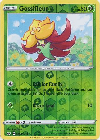 Pokemon - Gossifleur - 020/202 - Common Reverse Holo - Sword & Shield: Base Set Series - Top CollectiblesCollectible CardsPokémon