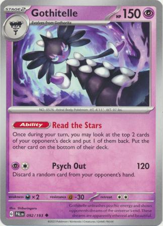 Pokemon - Gothitelle - 092/193 - Uncommon - Scarlet &amp; Violet: Paldea Evolved Series - Top CollectiblesCollectible CardsPokémon