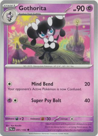 Pokemon - Gothorita - 091/193 - Common - Scarlet &amp; Violet: Paldea Evolved Series - Top CollectiblesCollectible CardsPokémon