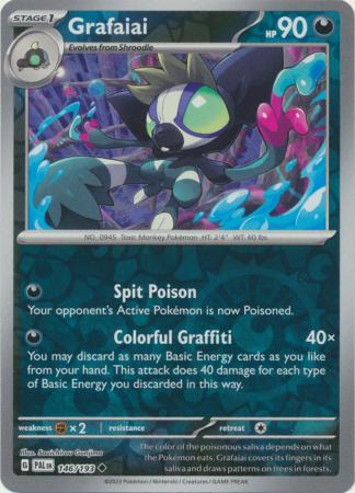 Pokemon - Grafaiai - 146/193 - Uncommon Reverse Holo - Scarlet & Violet: Paldea Evolved Series - Top CollectiblesCollectible CardsPokémon