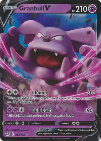 Pokemon - Granbull V - 057/172 - Ultra Rare - Sword &amp; Shield: Brilliant Stars Singles - Top CollectiblesCollectible CardsPokémon