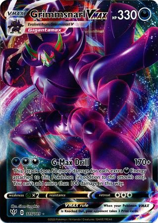 Pokemon - Grimmsnarl VMAX - 115/189 - Ultra Rare - Sword & Shield: Darkness Ablaze Series - Top CollectiblesCollectible CardsPokémon