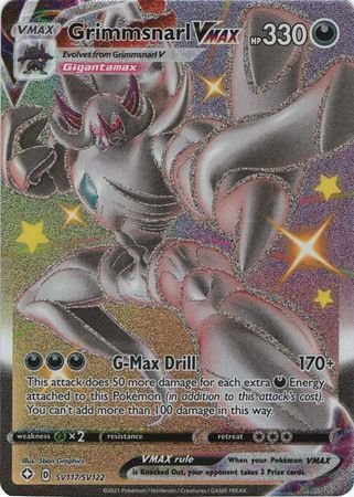 Pokemon - Grimmsnarl VMAX - SV117/SV122 - Shiny Rare - Shining Fates Series - Top CollectiblesCollectible CardsPokémon