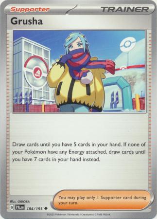 Pokemon - Grusha - 184/193 - Uncommon - Scarlet &amp; Violet: Paldea Evolved Series - Top CollectiblesCollectible CardsPokémon