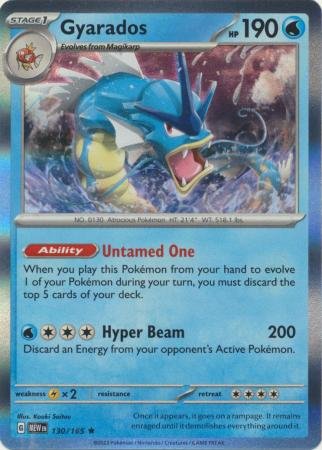 Pokemon - Gyarados - 130/165 - Holo Rare - Scarlet & Violet: 151 Series - Top CollectiblesCollectible CardsPokémon