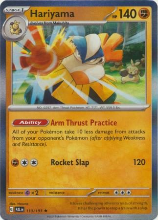 Pokemon - Hariyama - 113/193 - Holo Rare - Scarlet &amp; Violet: Paldea Evolved Series - Top CollectiblesCollectible CardsPokémon