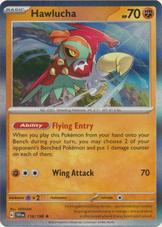 Pokemon - Hawlucha - 118/198 - Holo Rare - Scarlet &amp; Violet (Base Set) Series - Top CollectiblesCollectible CardsPokémon