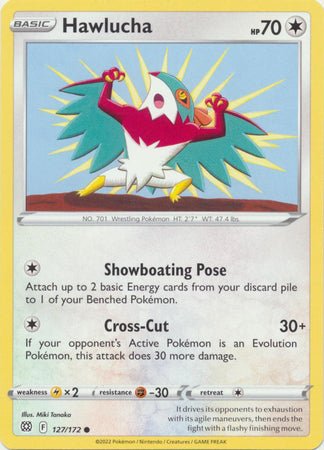 Pokemon - Hawlucha - 127/172 - Common - Sword &amp; Shield: Brilliant Stars Series - Top CollectiblesCollectible CardsPokémon