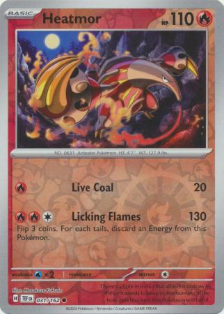 Pokemon - Heatmor - 031/162 - Common Reverse Holo - Scarlet &amp; Violet: Temporal Forces Singles - Top CollectiblesCollectible CardsPokémon