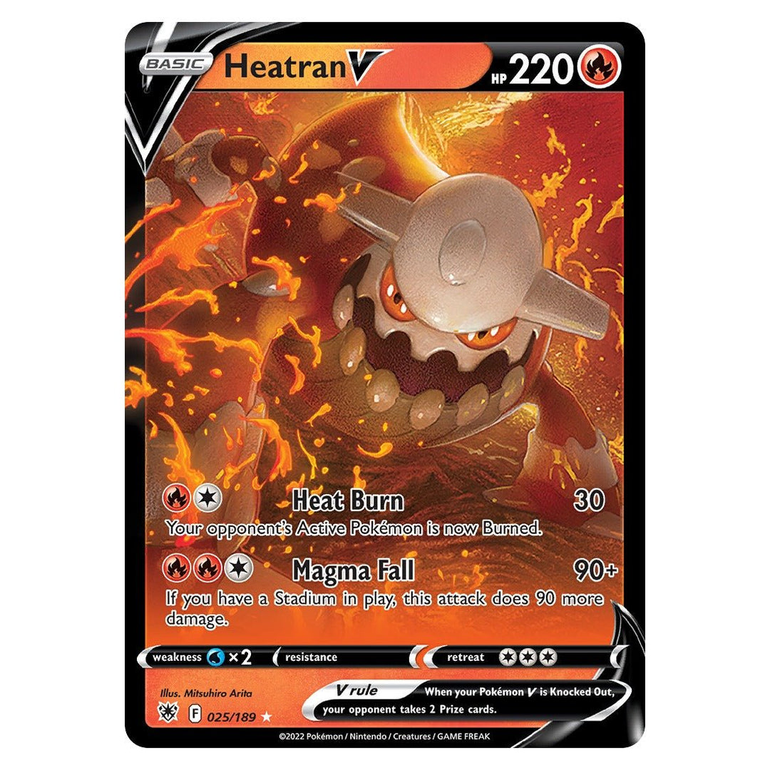Pokemon - Heatran V - 25 - Rare Holo V - Astral Radiance - Top CollectiblesPokémon SinglePokémon