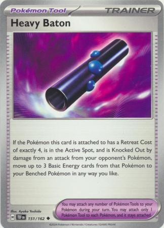 Pokemon - Heavy Baton - 151/162 - Uncommon - Scarlet &amp; Violet: Temporal Forces Singles - Top CollectiblesCollectible CardsPokémon