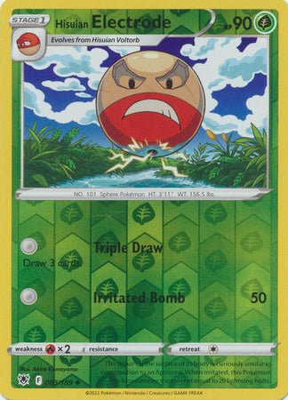Pokemon - Hisuian Electrode - 003/189 - Uncommon Reverse Holo - Sword &amp; Shield: Astral Radiance Series - Top CollectiblesCollectible CardsPokémon