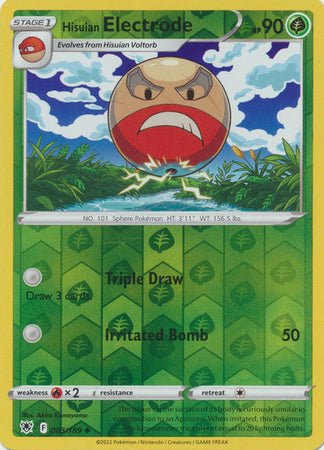 Pokemon - Hisuian Electrode - 003/189 - Uncommon Reverse Holo - Sword & Shield: Astral Radiance Series - Top CollectiblesCollectible CardsPokémon