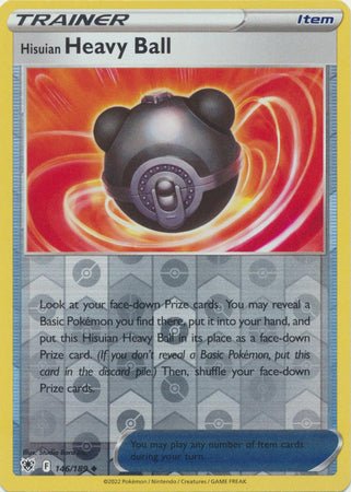 Pokemon - Hisuian Heavy Ball - 146/189 - Uncommon Reverse Holo - Sword &amp; Shield: Astral Radiance Series - Top CollectiblesCollectible CardsPokémon