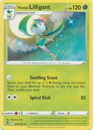 Pokemon - Hisuian Lilligant - 010/195 - Rare - Sword & Shield: Silver Tempest Series - Top CollectiblesCollectible CardsPokémon