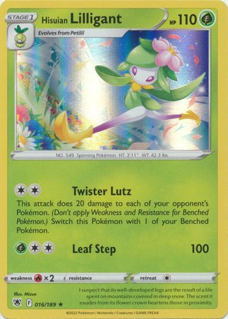 Pokemon - Hisuian Lilligant - 016/189 - Holo Rare - Sword & Shield: Astral Radiance Series - Top CollectiblesCollectible CardsPokémon