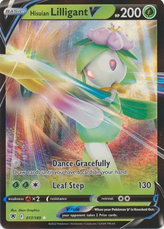 Pokemon - Hisuian Lilligant V - 017/189 - Ultra Rare - Sword &amp; Shield: Astral Radiance Series - Top CollectiblesCollectible CardsPokémon