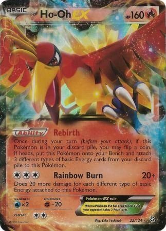 Pokemon - Ho - oh EX - 22/124 - Ultra Rare - Black & White: Dragons Exalted Series - Top CollectiblesCollectible CardsPokémon