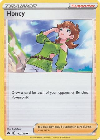 Pokemon - Honey - 142/198 - Uncommon - Sword &amp; Shield: Chilling Reign Series - Top CollectiblesCollectible CardsPokémon