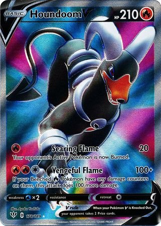 Pokemon - Houndoom V - 178/189 - Full Art Ultra Rare - Sword & Shield: Darkness Ablaze Series - Top CollectiblesCollectible CardsPokémon