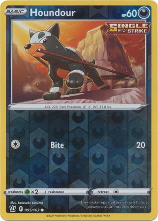 Pokemon - Houndour - 095/163 - Common Reverse Holo - Sword &amp; Shield: Battle Styles Singles - Top CollectiblesCollectible CardsPokémon