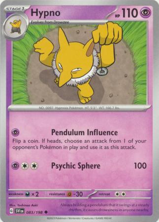 Pokemon - Hypno - 083/198 - Uncommon - Scarlet &amp; Violet (Base Set) Series - Top CollectiblesCollectible CardsPokémon