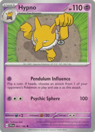 Pokemon - Hypno - 083/198 - Uncommon - Scarlet & Violet (Base Set) Series - Top CollectiblesCollectible CardsPokémon