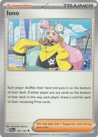 Pokemon - Iono - 185/193 - Uncommon - Scarlet &amp; Violet: Paldea Evolved Series - Top CollectiblesCollectible CardsPokémon