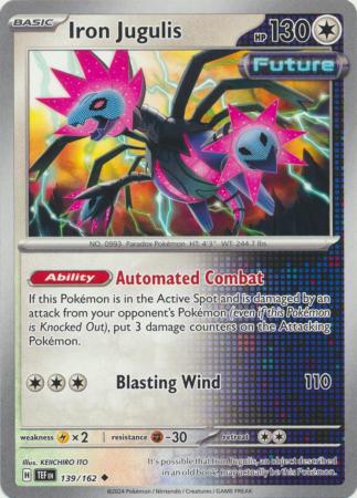 Pokemon - Iron Jugulis - 139/162 - Uncommon - Scarlet &amp; Violet: Temporal Forces Singles - Top CollectiblesCollectible CardsPokémon