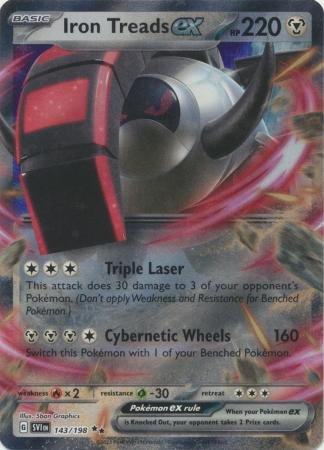 Pokemon - Iron Treads ex - 143/198 - Ultra Rare - Scarlet &amp; Violet: Base Set Series - Top CollectiblesCollectible CardsPokémon