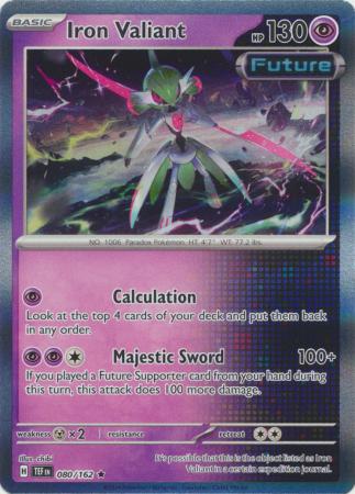 Pokemon - Iron Valiant - 080/162 - Holo Rare - Scarlet & Violet: Temporal Forces Singles - Top CollectiblesCollectible CardsPokémon