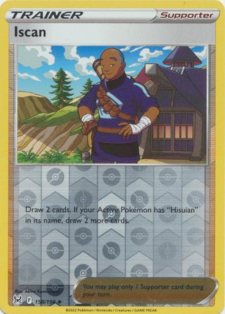 Pokemon - Iscan - 158/196 - Uncommon Reverse Holo - Sword &amp; Shield: Lost Origin Series - Top CollectiblesCollectible CardsPokémon