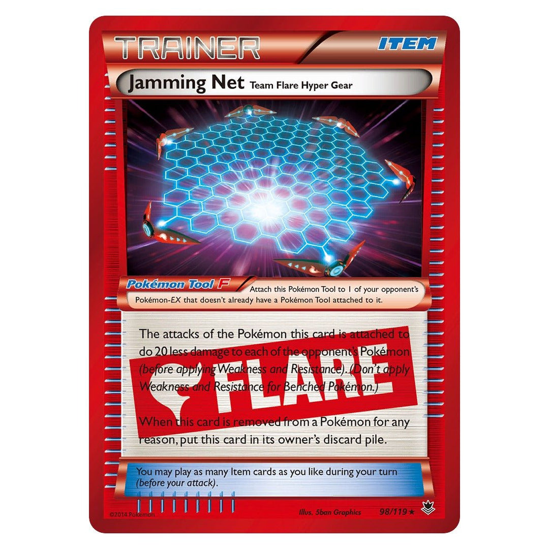 Pokemon - Jamming Net Team Flare Hyper Gear - 98 - Holo Rare - Phantom Forces - Top CollectiblesPokémon SinglePokémon