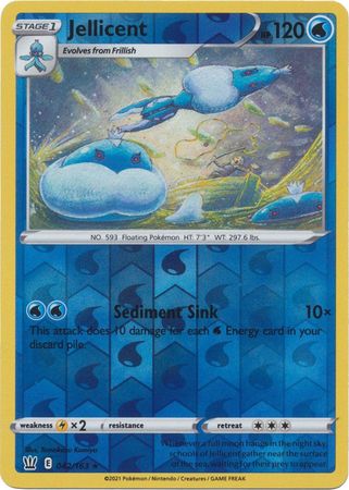 Pokemon - Jellicent - 042/163 - Rare Reverse Holo - Sword &amp; Shield: Battle Styles Singles - Top CollectiblesCollectible CardsPokémon