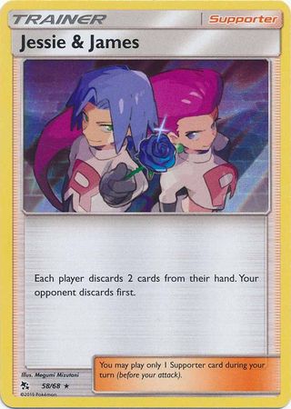 Pokemon - Jessie & James - 58/68 - Holo Rare - Hidden Fates Series - Top CollectiblesCollectible CardsPokémon