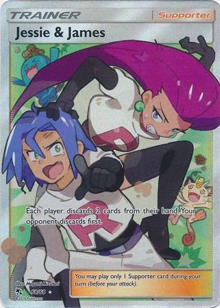 Pokemon - Jessie & James - 68/68 - Full Art Ultra Rare - Hidden Fates Series - Top CollectiblesCollectible CardsPokémon