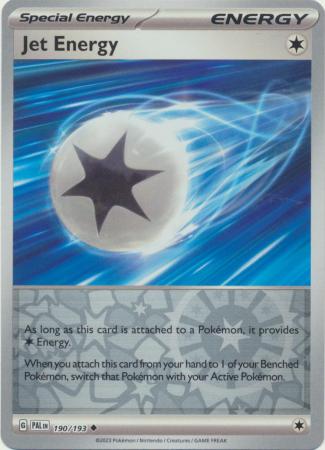Pokemon - Jet Energy - 190/193 - Uncommon Reverse Holo - Scarlet &amp; Violet: Paldea Evolved Series - Top CollectiblesCollectible CardsPokémon