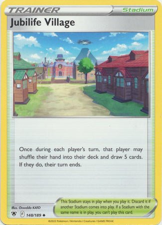 Pokemon - Jubilife Village - 148/189 - Uncommon - Sword &amp; Shield: Astral Radiance Series - Top CollectiblesCollectible CardsPokémon