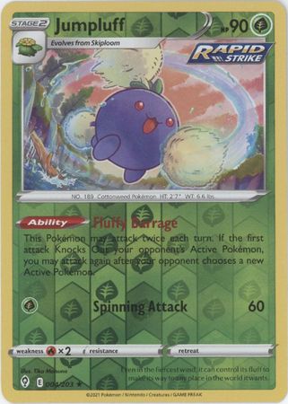 Pokemon - Jumpluff - 004/203 - Holo Rare Reverse Holo - Sword & Shield: Evolving Skies Series - Top CollectiblesCollectible CardsPokémon